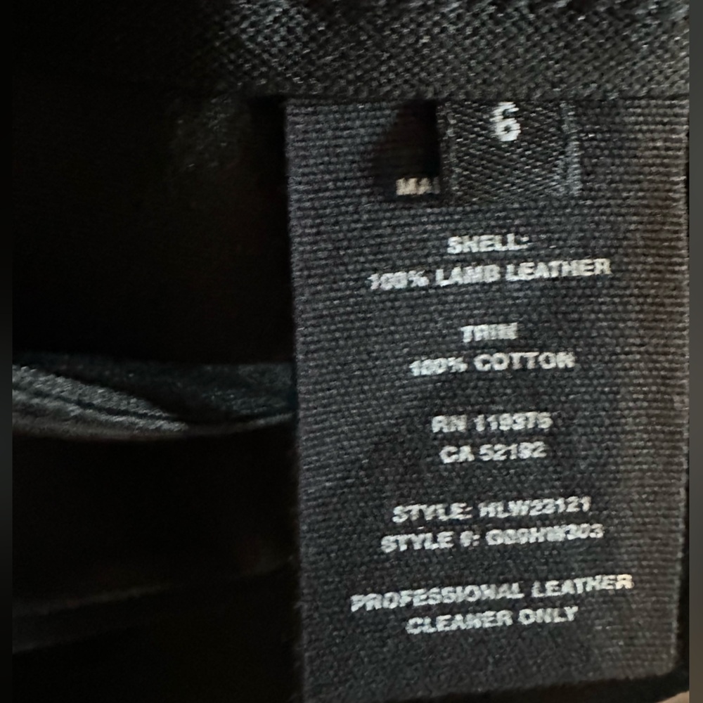 Like new Helmut Lang stretch lamb skin black Leather Skirt - Picture 5 of 6